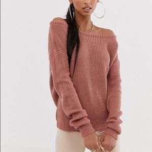 2 for $10 💐 missguided off-shoulder rose sweater